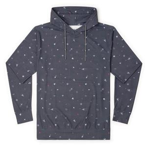 RSVLTS Stay on Target Performance Hoodie in Gray — front view