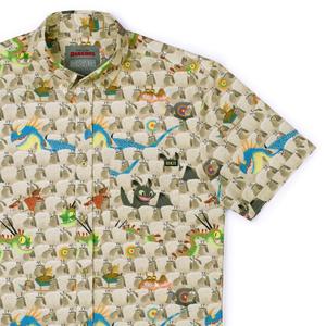 RSVLTS Counting Sheep KUNUFLEX Short Sleeve Shirt in Multicolor — front view