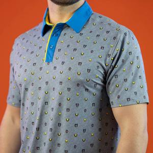 RSVLTS Lil Logans All-Day Polo in Gray — front view