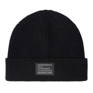 RSVLTS Merino Wool RSVLTS Black Beanie Beanie in M — front view