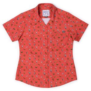RSVLTS Park Bites Women's KUNUFLEX Short Sleeve Shirt — front view