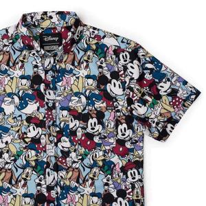 RSVLTS The Gang’s All Here KUNUFLEX Short Sleeve Shirt in Multicolor — front view