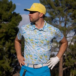 RSVLTS A Petit Déjeuner All-Day Polo in Blue — front view