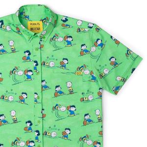 RSVLTS AAUGH! KUNUFLEX Short Sleeve Shirt in Green — front view