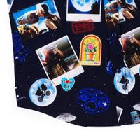 RSVLTS Celestial Greetings KUNUFLEX Short Sleeve Shirt in Blue — detail 6
