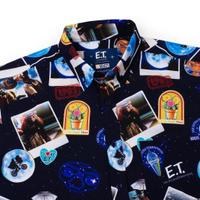RSVLTS Celestial Greetings KUNUFLEX Short Sleeve Shirt in Blue — detail 10