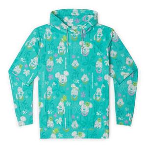 RSVLTS Island Smilin' Performance Hoodie in Green — front view