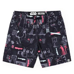 RSVLTS Trilogy’s End Hybrid Shorts in Black — front view