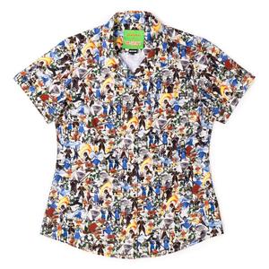 RSVLTS The Aang Gang Women's KUNUFLEX Short Sleeve Shirt in Multicolor — front view