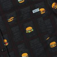 RSVLTS Burgers of the Day KUNUFLEX Short Sleeve Shirt in Black — detail 5