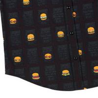 RSVLTS Burgers of the Day KUNUFLEX Short Sleeve Shirt in Black — detail 9