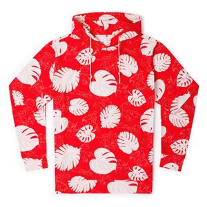 RSVLTS He Mele No Lilo Performance Hoodie in Red — front view