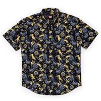 RSVLTS Can of Whoopass KUNUFLEX Short Sleeve Shirt in Black — detail 5