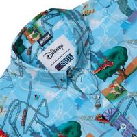 RSVLTS Summer Shenanigans Youth KUNUFLEX Short Sleeve Shirt in Blue — detail 6