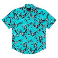RSVLTS Loves Me Not KUNUFLEX Short Sleeve Shirt in Blue — detail 5