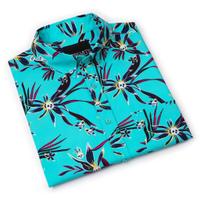 RSVLTS Loves Me Not KUNUFLEX Short Sleeve Shirt in Blue — detail 8