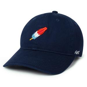 RSVLTS America Pop Dad Hat in Black — front view