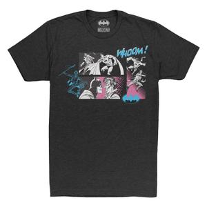 RSVLTS Funny Papers Crewneck Tee in Black — front view