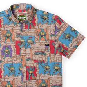 RSVLTS Cowabunga Covers KUNUFLEX Short Sleeve Shirt in Multicolor — front view
