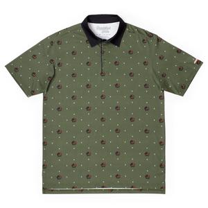 RSVLTS Dr. Jones All-Day Polo in Green — front view
