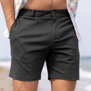 RSVLTS Beachstone Chino Shorts in Neutral — front view