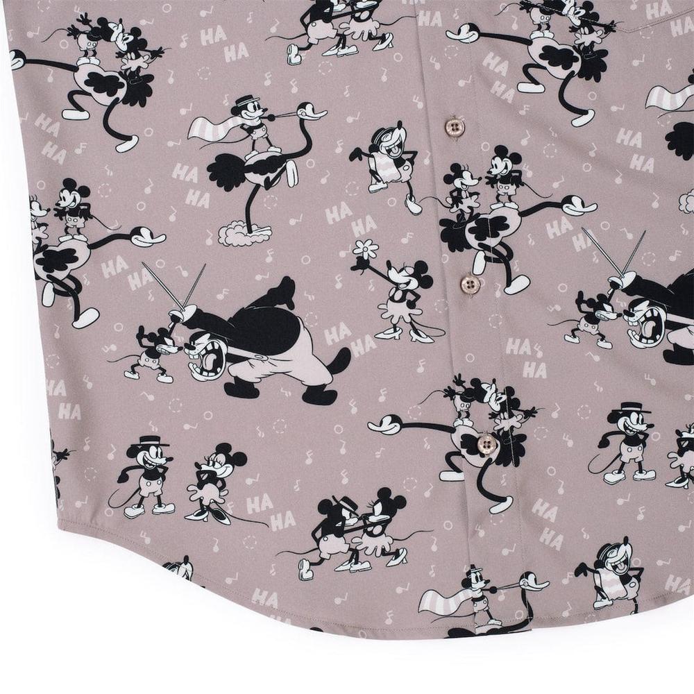 RSVLTS Mickey Mouse Saves The Day KUNUFLEX Short Sleeve Shirt in Red — detail 8