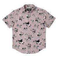 RSVLTS Mickey Mouse Saves The Day KUNUFLEX Short Sleeve Shirt in Red — detail 4