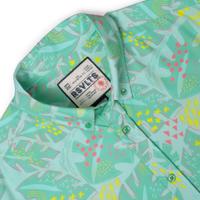 RSVLTS Wildberry Cove KUNUFLEX Short Sleeve Shirt in Green — detail 7