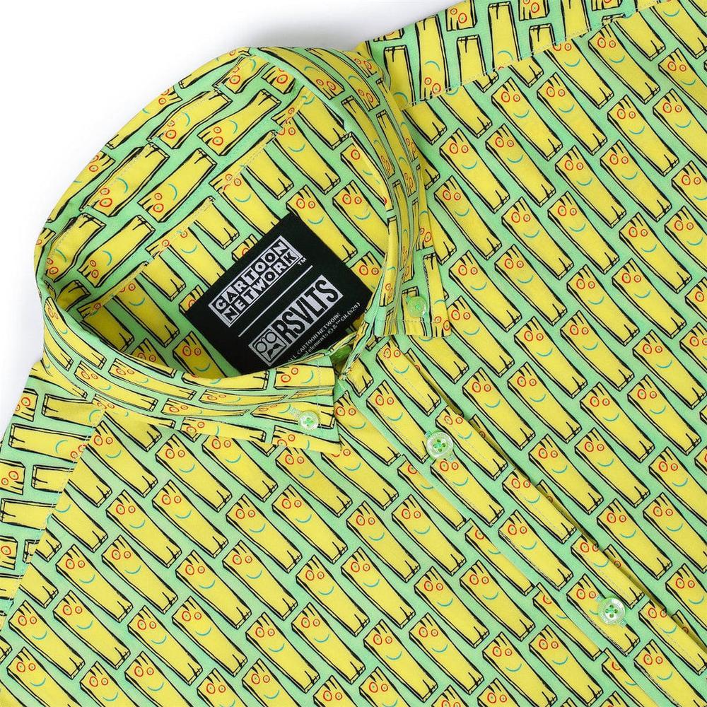 RSVLTS My Best Friend Plank KUNUFLEX Short Sleeve Shirt in Green — detail 10