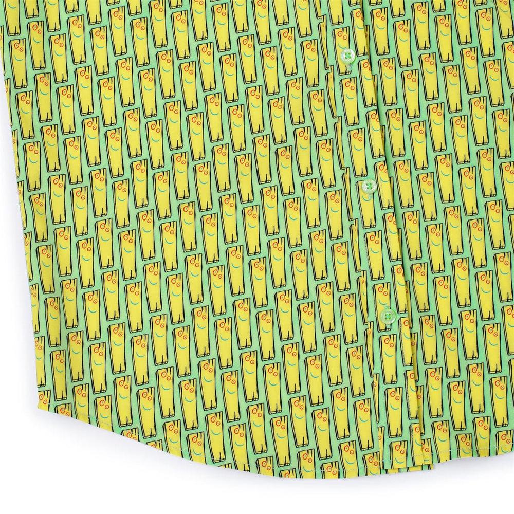 RSVLTS My Best Friend Plank KUNUFLEX Short Sleeve Shirt in Green — detail 11