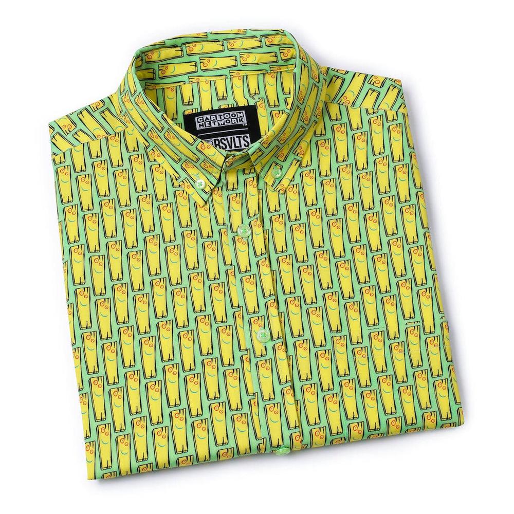 RSVLTS My Best Friend Plank KUNUFLEX Short Sleeve Shirt in Green — detail 12