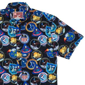 RSVLTS Legacy Apollo KUNUFLEX Short Sleeve Shirt in Black — front view