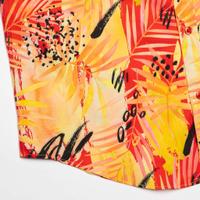 RSVLTS Blood L’Orange KUNUFLEX Short Sleeve Shirt in Orange — detail 4