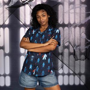 RSVLTS Dismembers Only Women's KUNUFLEX Short Sleeve Shirt — front view