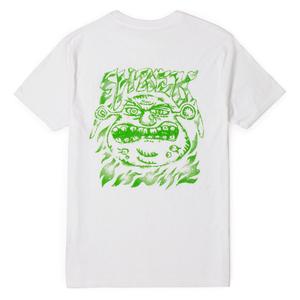RSVLTS Beware OGRE Crewneck Tee in White — front view