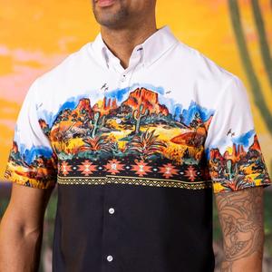 RSVLTS The Frontiersman KUNUFLEX Short Sleeve Shirt in Black — front view