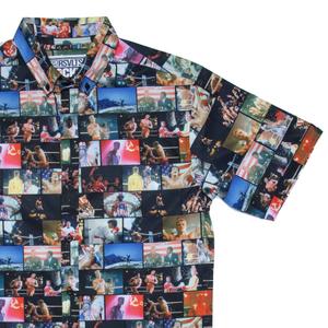RSVLTS No Easy Way Out KUNUFLEX Short Sleeve Shirt in Multicolor — front view