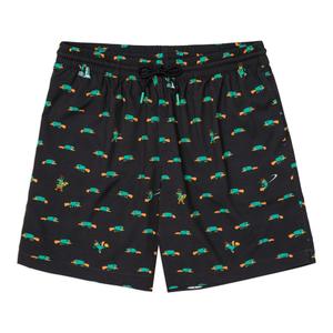 RSVLTS Semi-Aquatic Egg-Laying Mammal of Action Hybrid Shorts in Black — front view