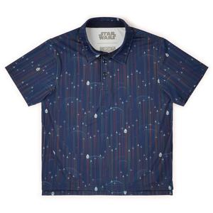RSVLTS Fleet in Formation Youth All-Day Polo in Blue — front view