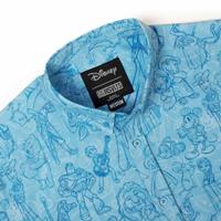 RSVLTS Sketches to Screen KUNUFLEX Short Sleeve Shirt in Blue — detail 6