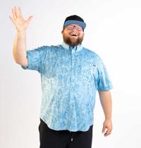RSVLTS Sketches to Screen KUNUFLEX Short Sleeve Shirt in Blue — detail 9