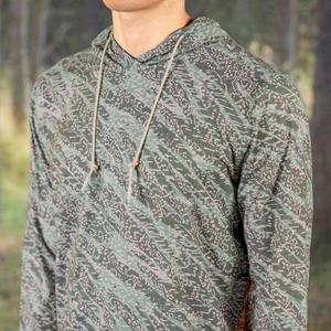 RSVLTS Ghillie Camo Performance Hoodie in Green — front view