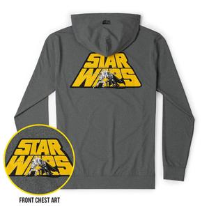 RSVLTS Old School Duel Performance Hoodie in Gray — front view