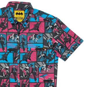 RSVLTS Funny Papers KUNUFLEX Short Sleeve Shirt in Multicolor — front view