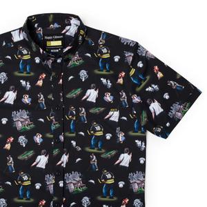 RSVLTS It’s All in the Hips KUNUFLEX Short Sleeve Shirt in Black — front view