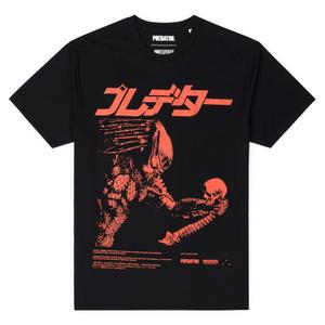 RSVLTS Silent. Unseen. Unstoppable. Crewneck Tee in Black — front view