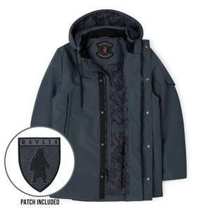 RSVLTS Slate Parka in Gray — front view