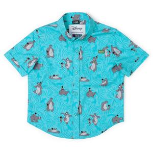 RSVLTS Bare Necessities Preschool KUNUFLEX Short Sleeve Shirt in Blue — front view