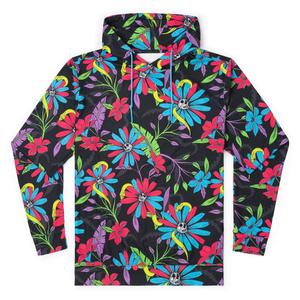RSVLTS Doom and Bloom Performance Hoodie in Black — front view
