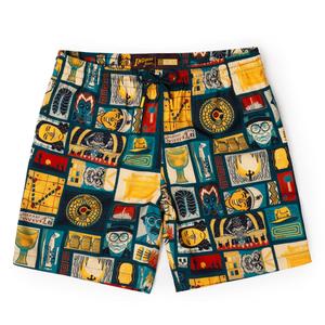 RSVLTS Tikiana Jones Hybrid Shorts in Multicolor — front view